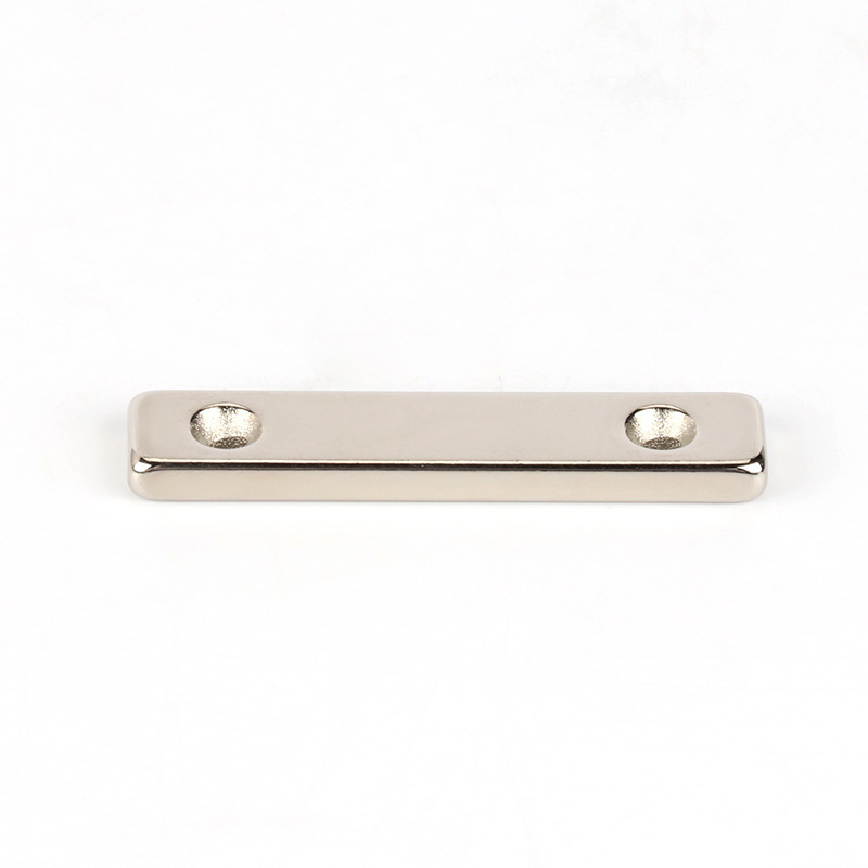 neodymium neo bar magnet channel magnet with countersunk hole