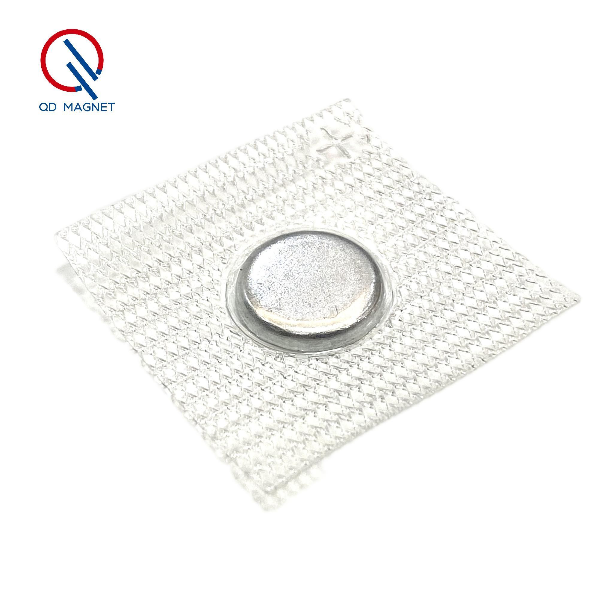 Waterproof magnetic button N35 PVC magnet sewable neodymium magnet for cloth