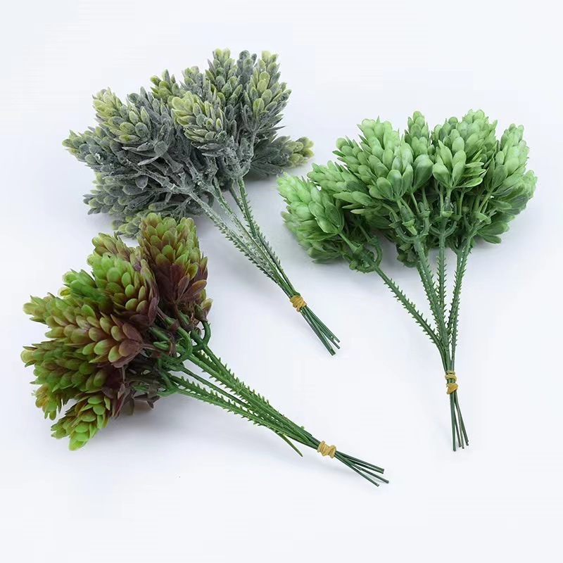 artificial plastic pineapple grass for flower arrangement