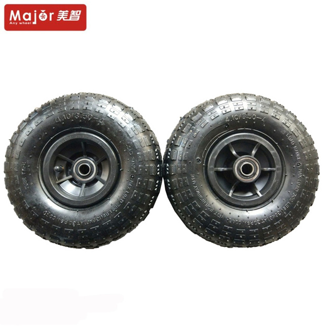 Good quality 10 inch  factory sell pneumatic rubber wheel air tire for hand truck 4.10/3.50-4