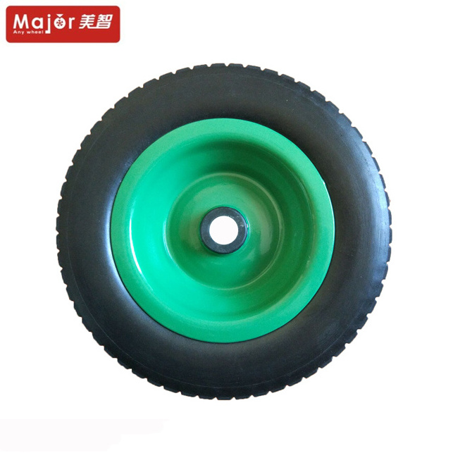 Hot sale 10 inch flat free tire pu foam wheel turf tyres solid wheels for high pressure washer