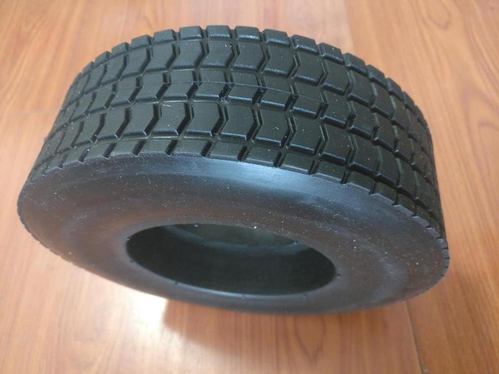 Hot sale 10 inch flat free tire pu foam wheel turf tyres solid wheels for high pressure washer