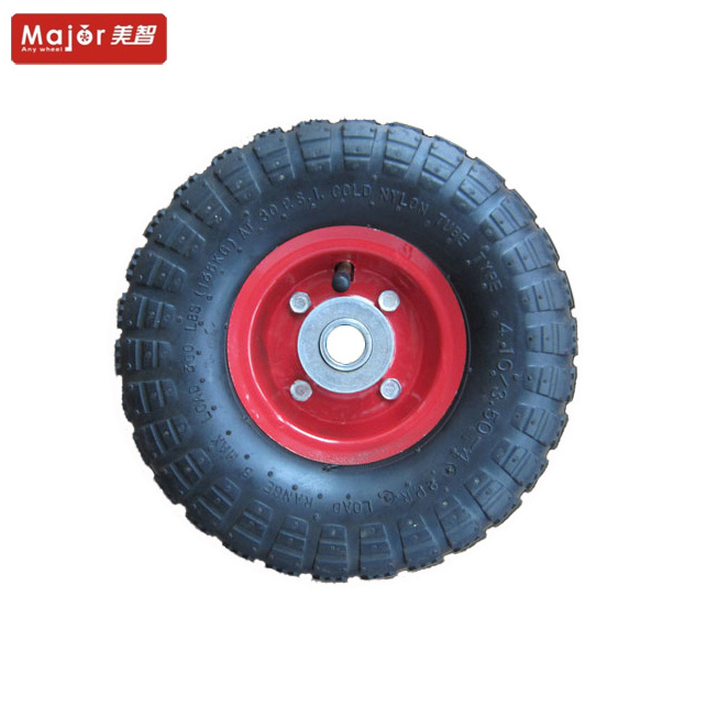 10 inch pu foam filled tire flat free soft rubber wheel new design for hand trolley