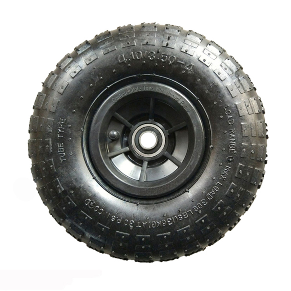 Good quality 10 inch  factory sell pneumatic rubber wheel air tire for hand truck 4.10/3.50-4