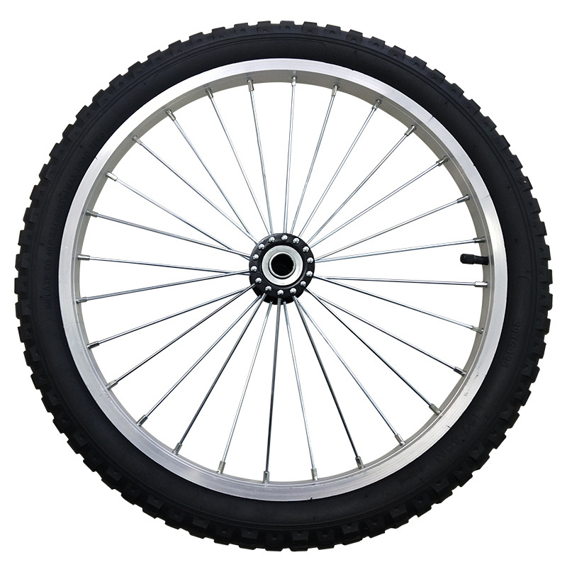 20 inch Bicycle Aluminum Spoke Rubber pneumatic wheels