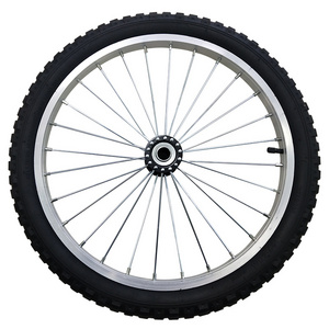 20 inch Bicycle Aluminum Spoke Rubber pneumatic wheels