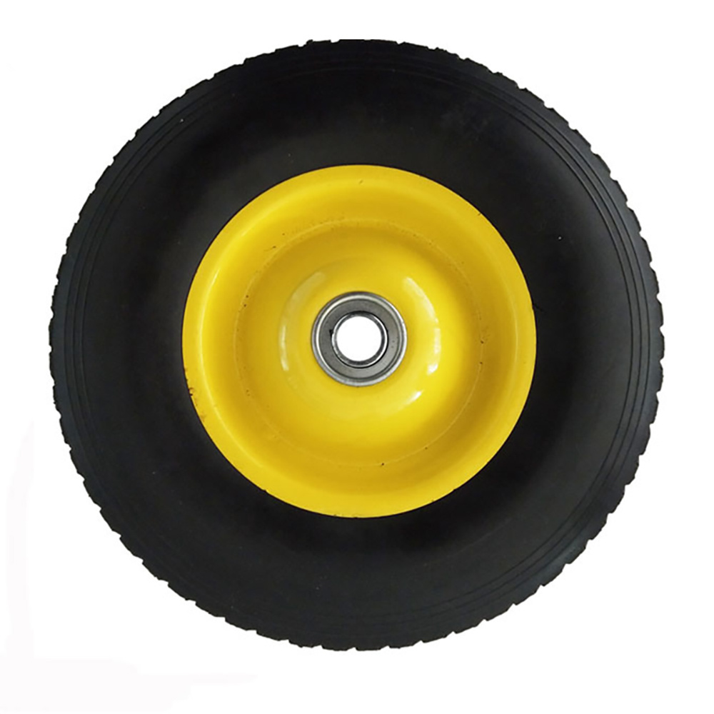 New design 10 inch solid rubber tire and solid wheels for tool cart