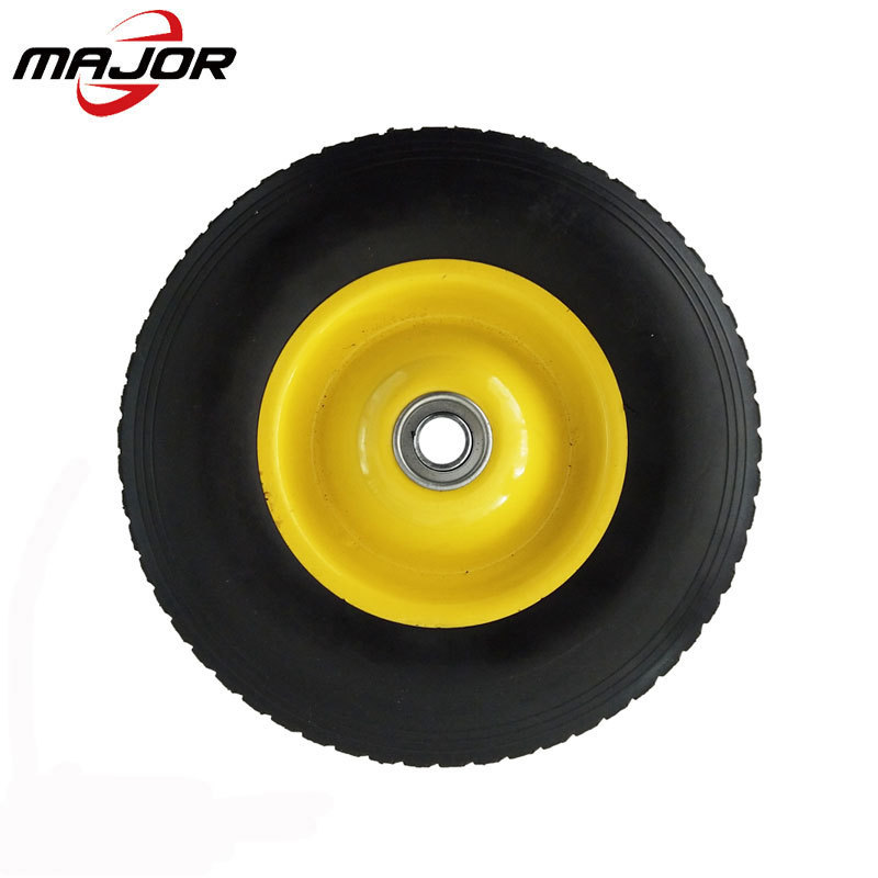 New design 10 inch solid rubber tire and solid wheels for tool cart