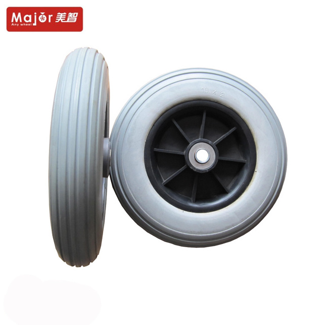 200x50 baby pram/electric scooter/skateboard/wheelbarrow pu tires plastic rim foam filled wheels