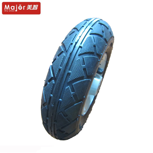 200x50 inflatable tire 200mm pneumatic rubber wheel for wagon cart