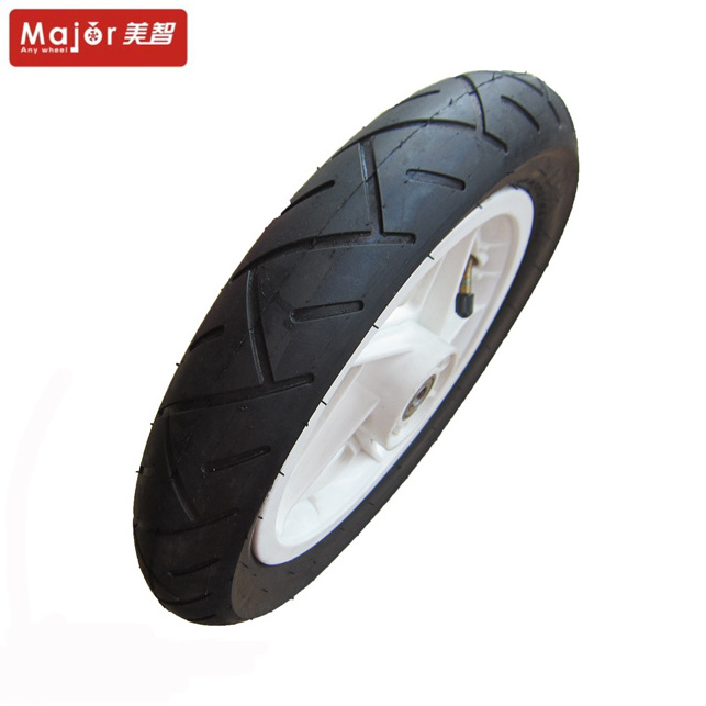 12.5X2.25 inch blow moulding wheel with plastic rim rubber pneumatic tire for kids balance bike