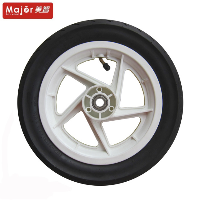 12.5X2.25 inch blow moulding wheel with plastic rim rubber pneumatic tire for kids balance bike