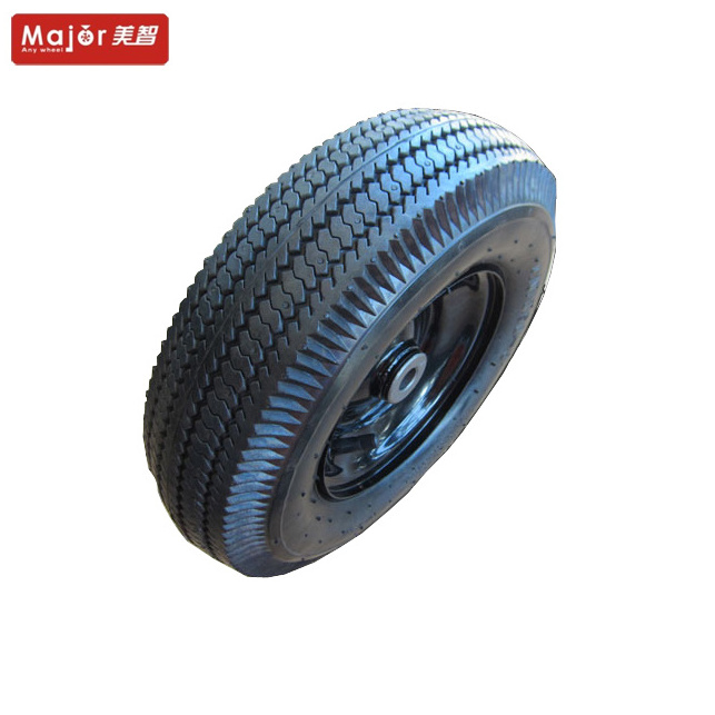 4.10/3.50-6 inflatable air tire pneumatic rubber trolley cart sack truck wheel for spray machine