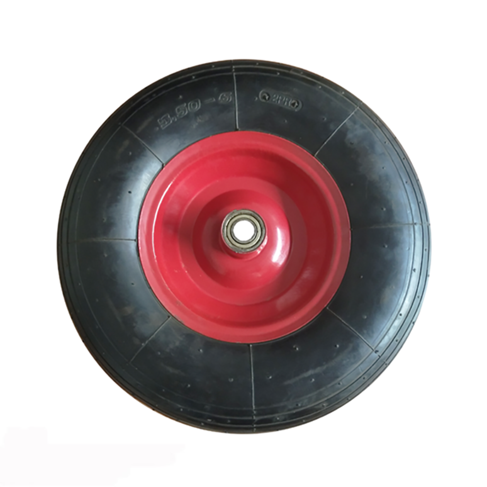 12 inch 4.10/3.50-6 trolley pneumatic rubber wheel tire  for wheelbarrow