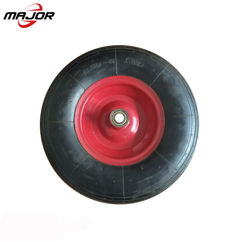 12 inch 4.10/3.50-6 trolley pneumatic rubber wheel tire  for wheelbarrow