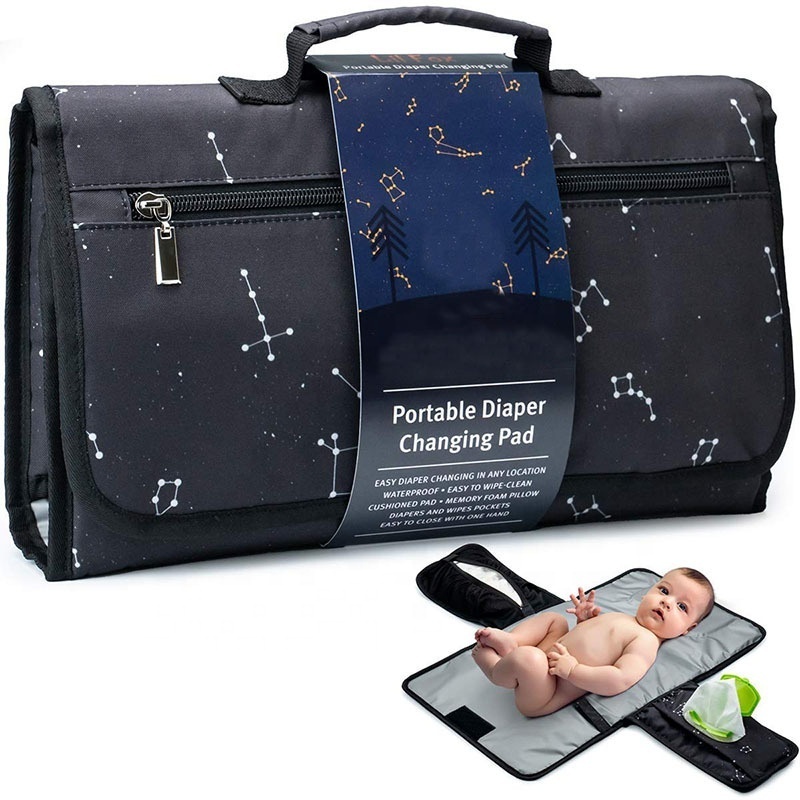 Brand New Luxury Cloth Baby Diaper Bags Wet For Baby Changing Bag Basket Baby Diaper Changing Pad