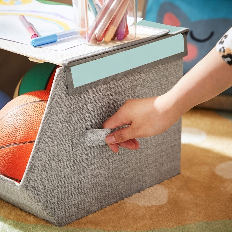 Hot Sale Stackable Large Capacity Foldable Organizer Box Storage Child Toy Drawer Storage Box Collapsible Fabric Storage Cubes