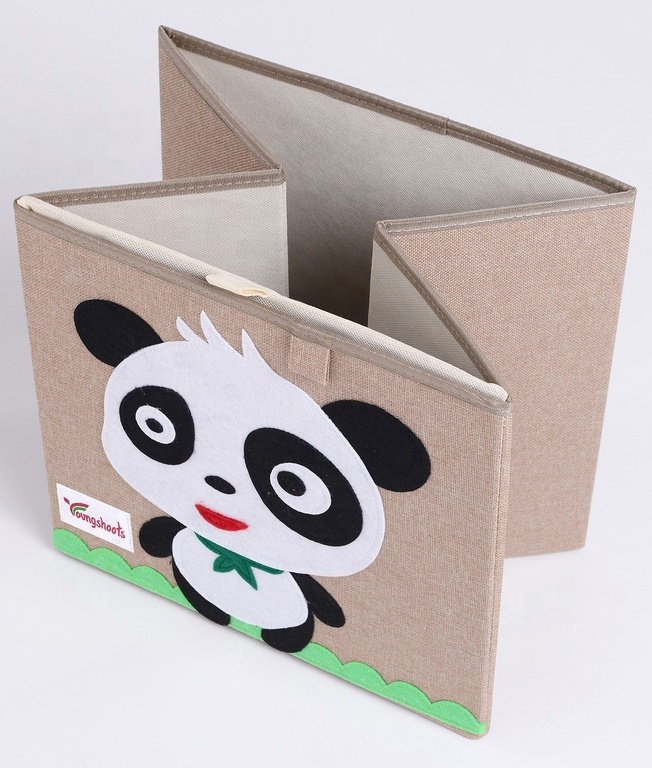 High Quality Child Cartoon Cube Organizer Storage Wardrobe clothes Organizer fabric Storage Box For Toy Storage