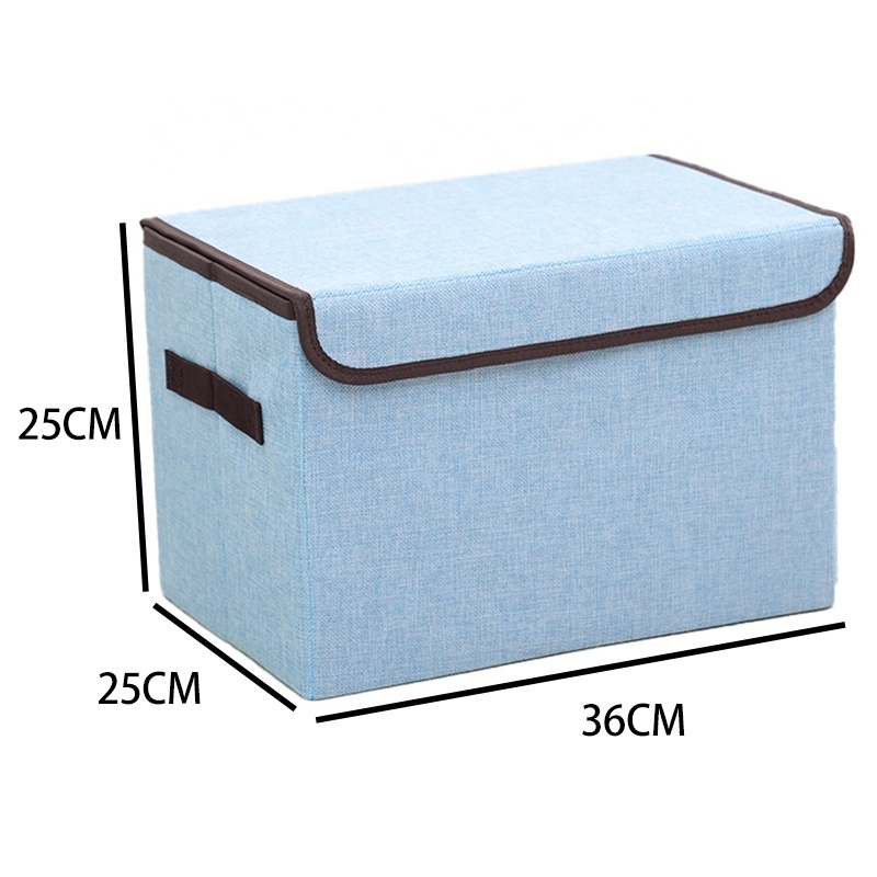 Big Capacity Multi Function Storage Box Foldable Fabric Warehouse Basket Bin Sundries Drawer Organizer With Lid