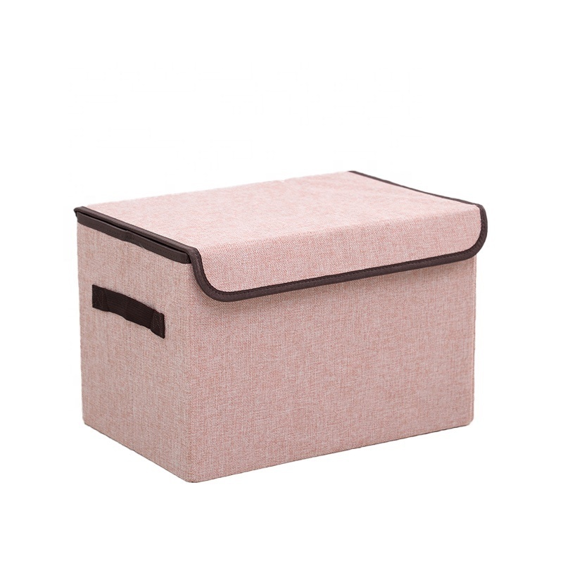 Big Capacity Multi Function Storage Box Foldable Fabric Warehouse Basket Bin Sundries Drawer Organizer With Lid