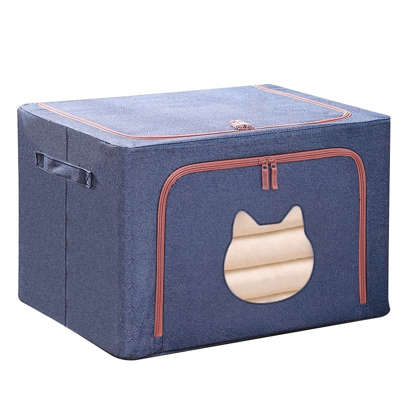 Wholesale Customizable Wardrobe Storage Box 50*40*33 100L 88L 66L Foldable Storage Box