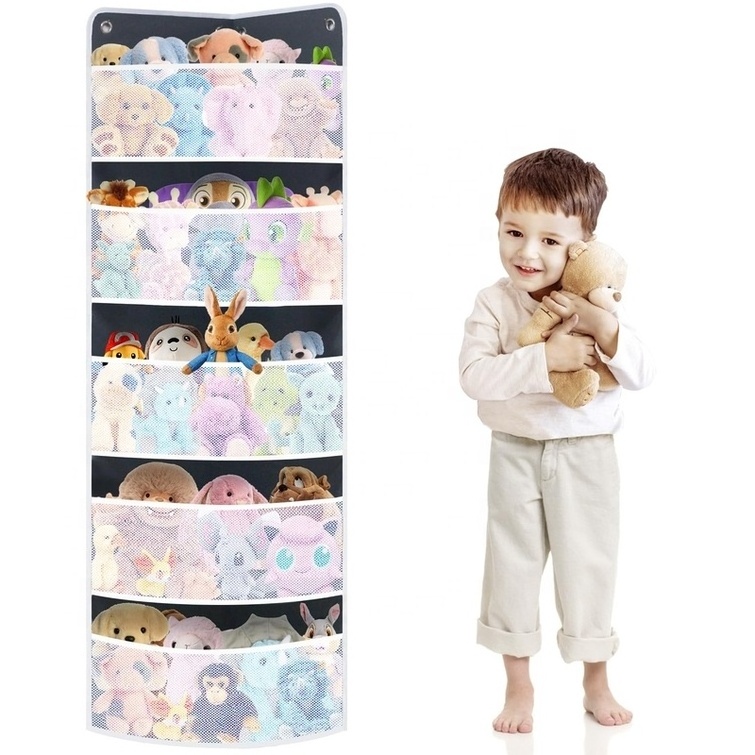 Baby Products Children's Toys Wall Mounted Storage Bag Large Capacity Portable Foldable Toy Organizer