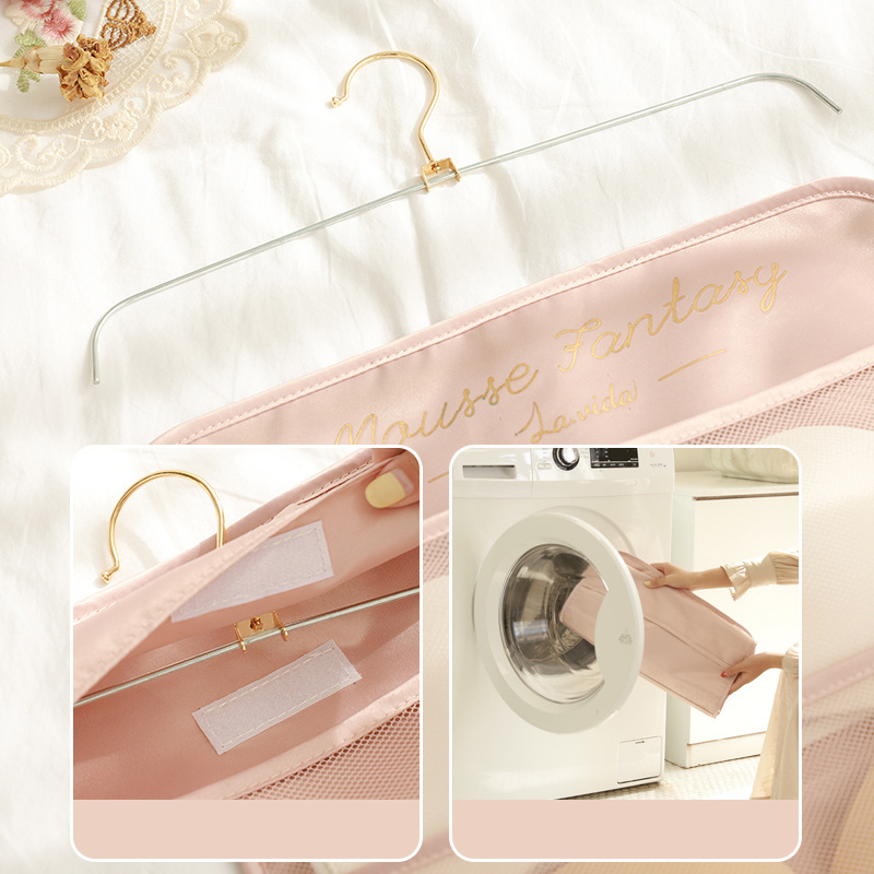 Wholesale Multi Pockets Hanging Storage Bag Wall Wardrobe Hanging Bra Underwear Tie Hanging Closet Organizer Bag