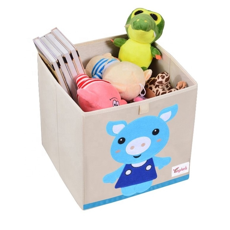 Folding children's clothing storage bins; Toy storage box; Children's toy storage bins