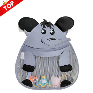 Hot Selling  Washable Mesh Bath Toy Holder Quick-dry Bathtub Baby Toy Storage Bag For Hanging Kids Bath Toy Organizer