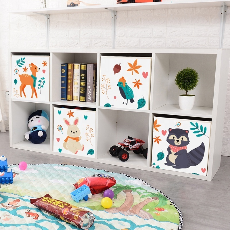 Custom Printed Clothes Organizers Kids Toys Foldable Closet Sundries Organizer Storage Baskets Household Items