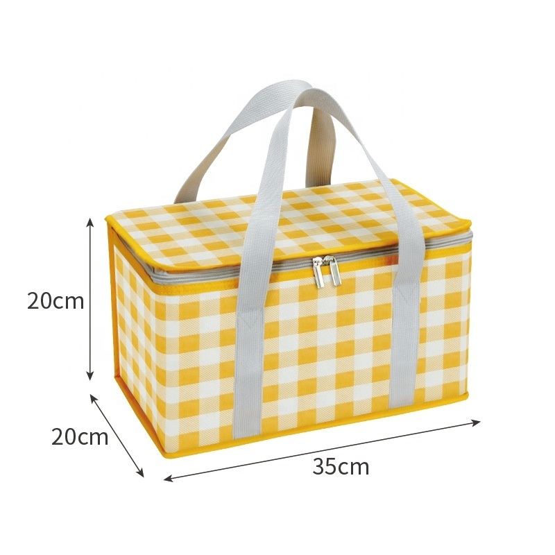 2024 Hot Style Spring Picnic Products Fabric Storage Box Safe Material Insulation Design Large Picnic Bag With Lid