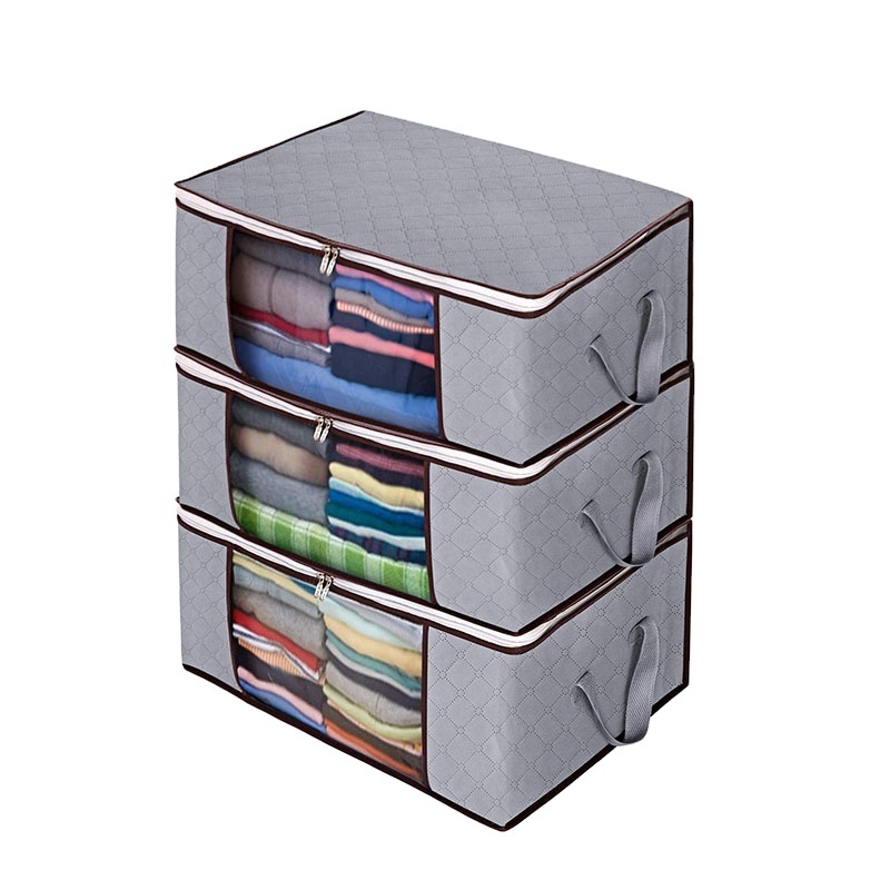 Clothes Storage Bins Foldable Closet Organizers Storage Containers with Durable Handles for Clothing