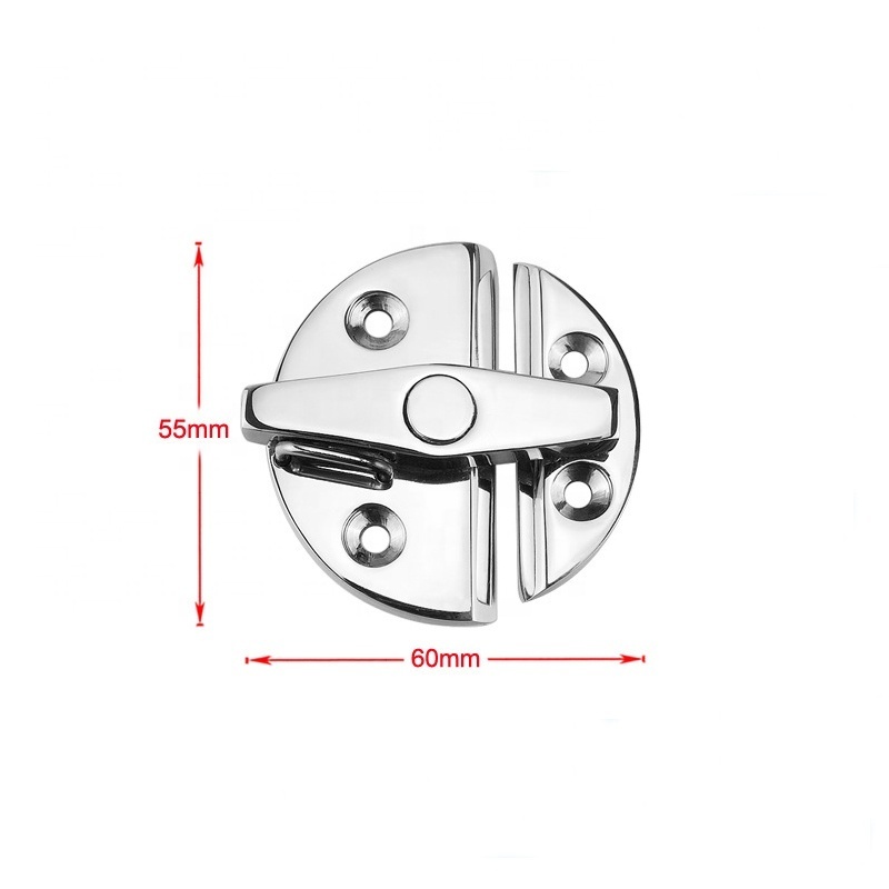 Mirror Polished Stainless Steel Marine Hardware Accessories Boat Pull Flush Lock Latch Door Button