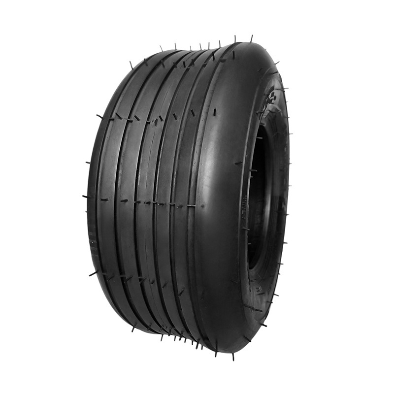 Rubber Tyre 11x4.00-5 11x4.00-4 Solid Polyurethane 11 Inch lawn mower flat free heel hot sale lawn car front smooth tread patter