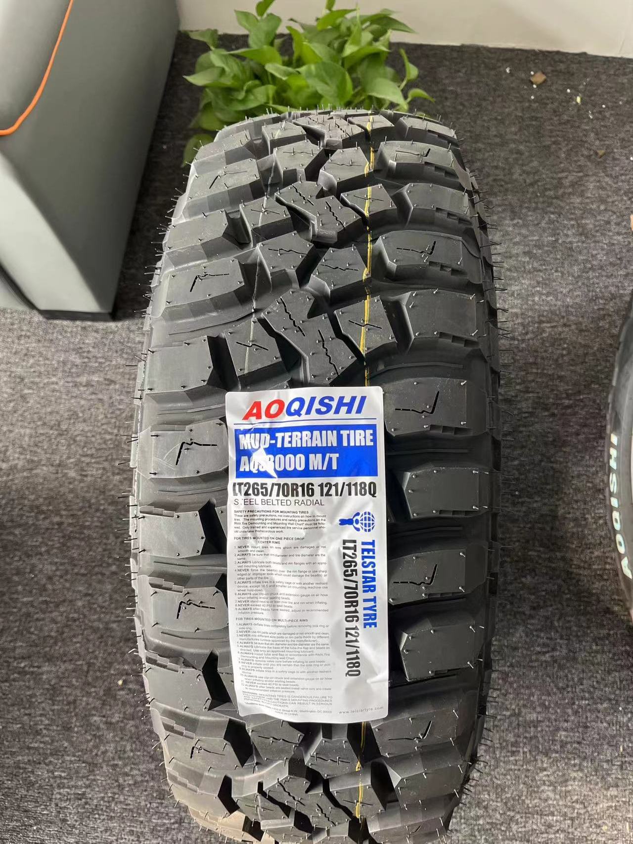 AOQISHI  Brand 4x4 M/T Car Tyres LT235/80R17 LT235/85R16 LT245/65R17 LT245/70R17  LT255/65R17 All terrain cross-country tires