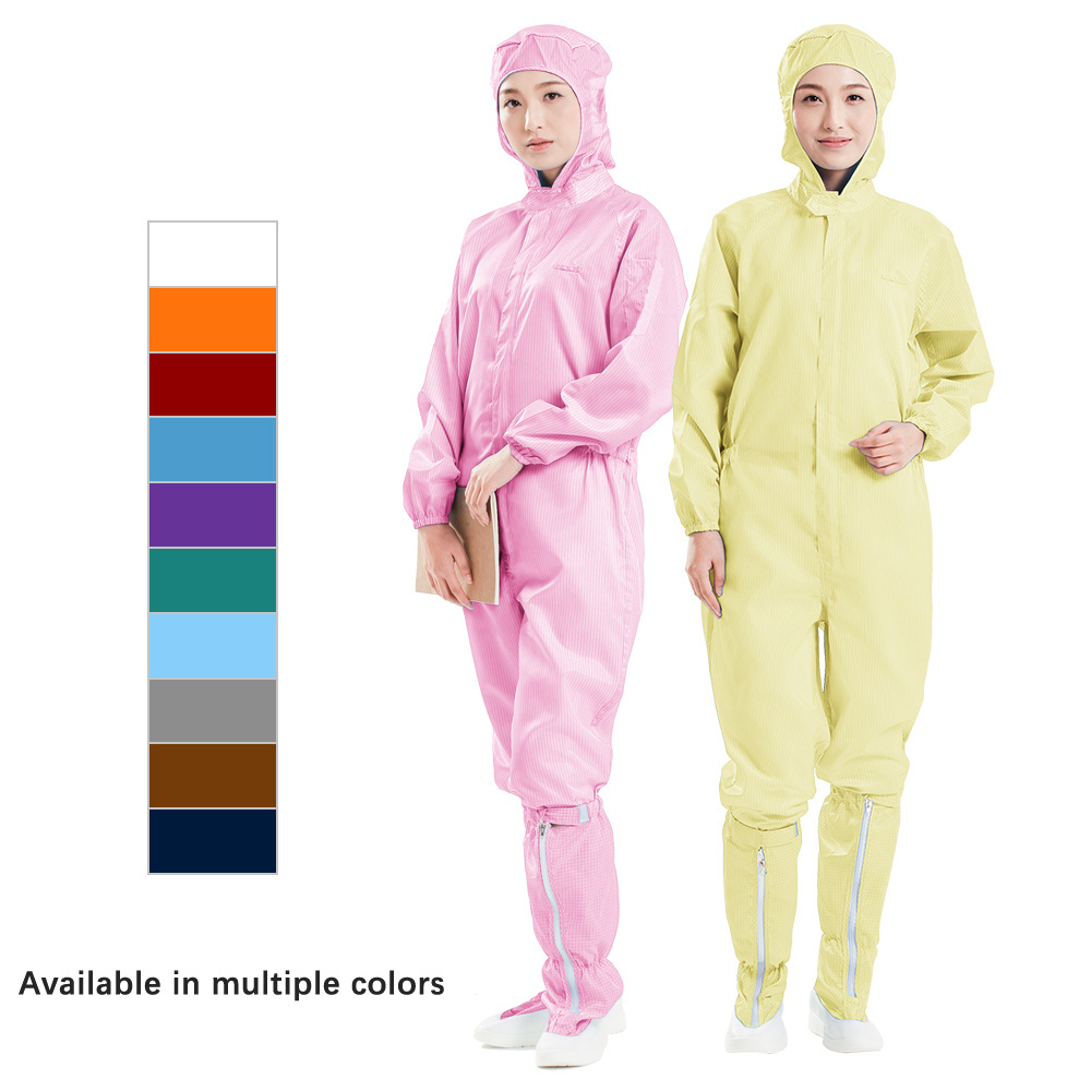 antistatic work smock gown esd clothes for women and men anti static jumpsuit coverall cleanroom suits