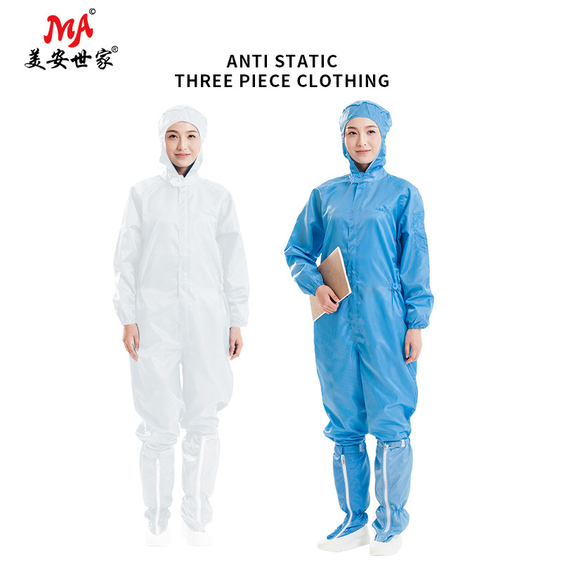 antistatic work smock gown esd clothes for women and men anti static jumpsuit coverall cleanroom suits