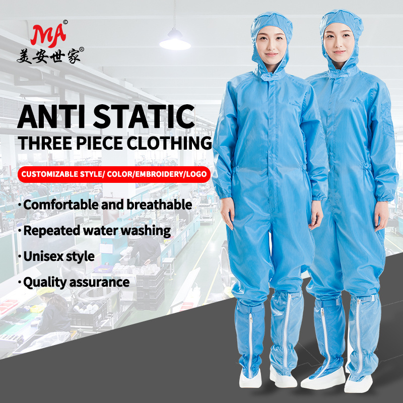 antistatic work smock gown esd clothes for women and men anti static jumpsuit coverall cleanroom suits