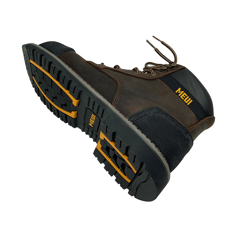 Durable protective boots with reinforced steel toe caps and midsole