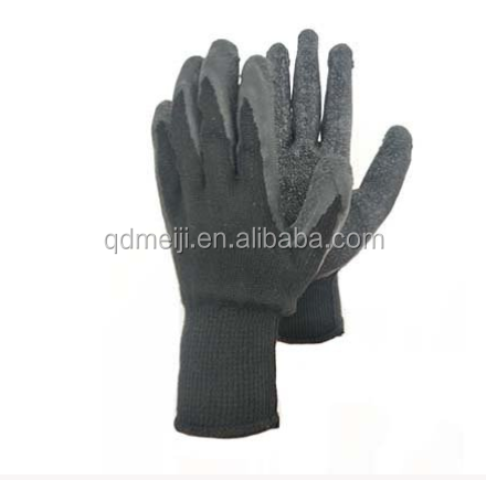 Low cost safety rubber latex coated high quality work gloves