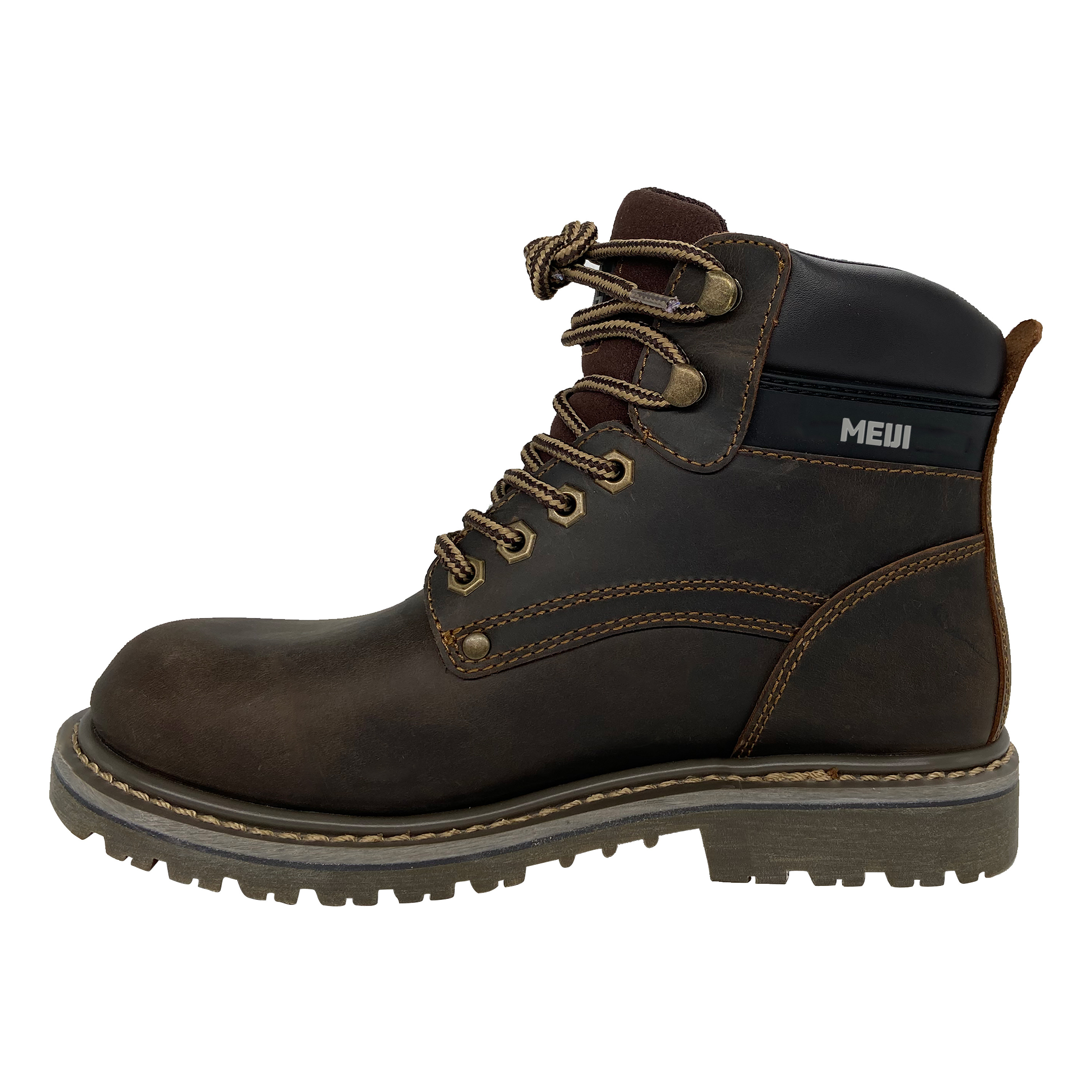 High-end Goodyear style steel head steel bottom safety work boots