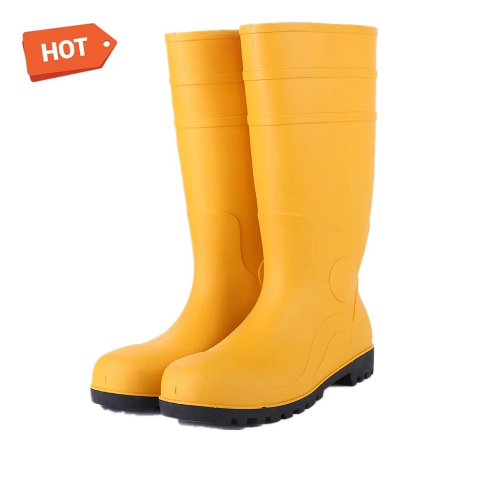 Safety Shoes with Steel Toe Caps and Mid Sole Labor Protection Rain Boots