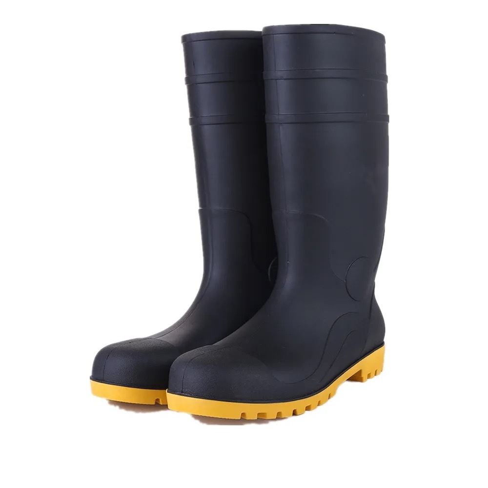 Safety Shoes with Steel Toe Caps and Mid Sole Labor Protection Rain Boots