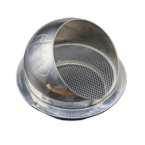 304 Stainless Steel Kitchen 100mm Air Vent Outlet Bathroom Outdoor Exhaust Air Vent Louvers