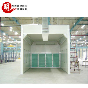 2019 Furniture Painting Open Face Dry Type Spray Booth with Paper Recovery System