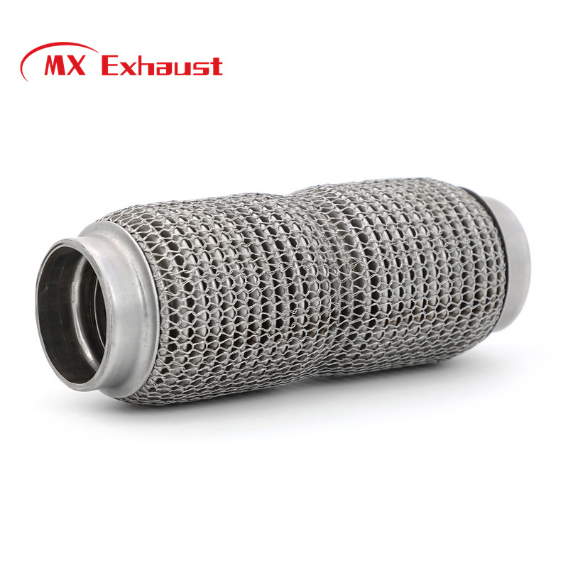 SS304 High Performance  Stainless steel pipes adjustable wiremesh  motorcycle bellows  Universal Fishing Exhaust Flexible Pipe