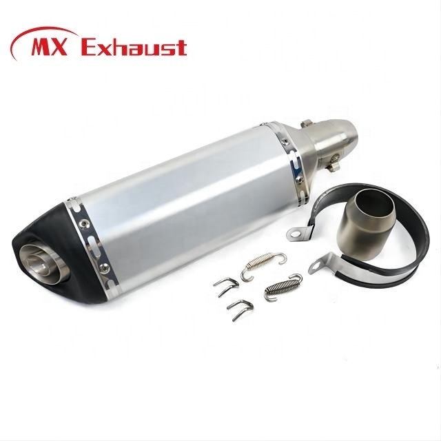 High Quality Universal Stainless Steel+Carbon Fiber Bike Engine 600cc Muffler Motorcycle for Exhaust Systems