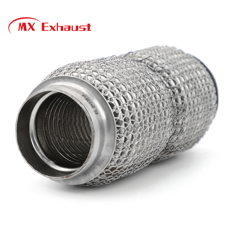 SS304 High Performance  Stainless steel pipes adjustable wiremesh  motorcycle bellows  Universal Fishing Exhaust Flexible Pipe