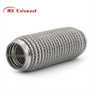 stainless steel 304High Quality Stainless steel pipes wiremesh  motorcycle exhaust pipe Universal Fishing Exhaust Flexible Pipe