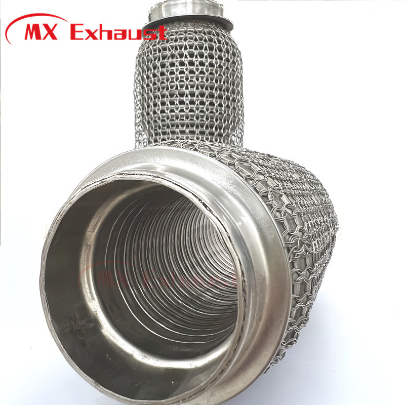 stainless steel 304High Quality Stainless steel pipes wiremesh  motorcycle exhaust pipe Universal Fishing Exhaust Flexible Pipe